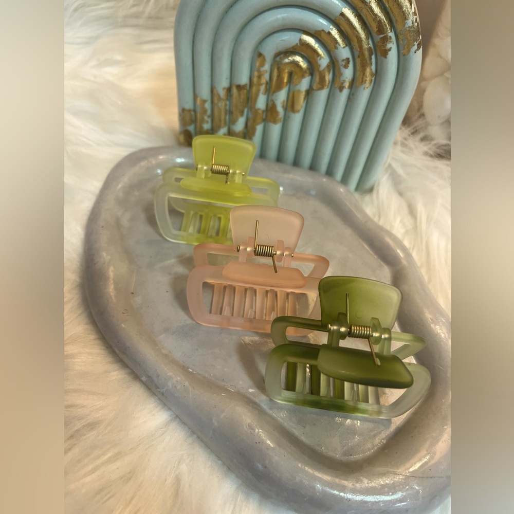 Pastel Hair Claw Clip SET
